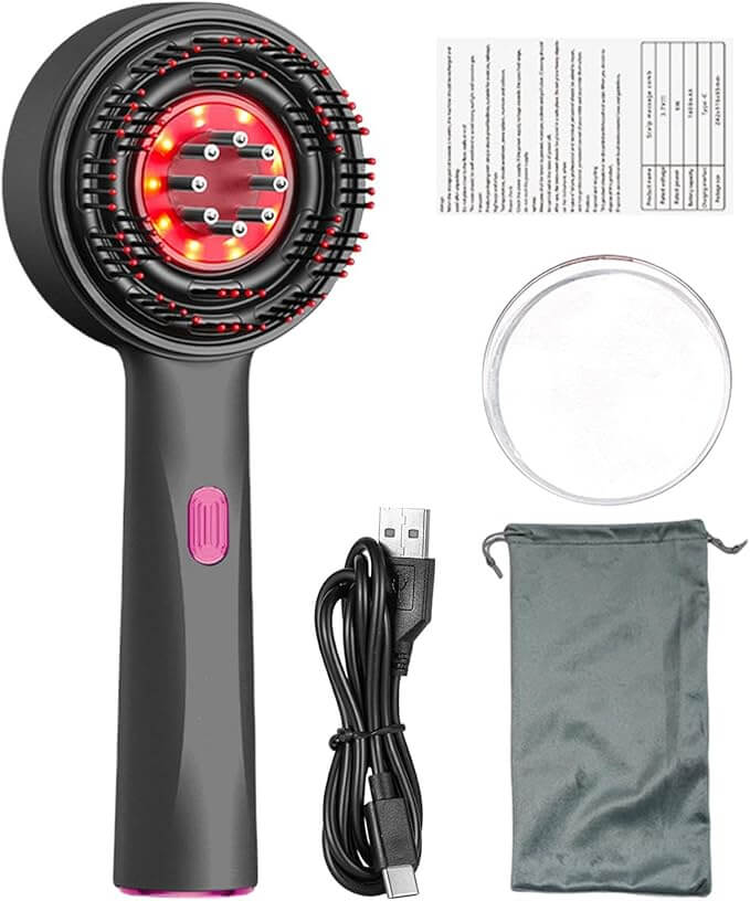 Alwora Halo - Scalp Massage Comb – Red Light therapy Hair Care & Relaxation
