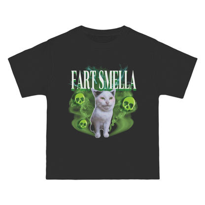 Funny Cat Graphic Tee - Fart Smella, Gift for Cat Lovers, Unique T-Shirt, Humorous Apparel, Pet Owner Gift, Novelty Tee