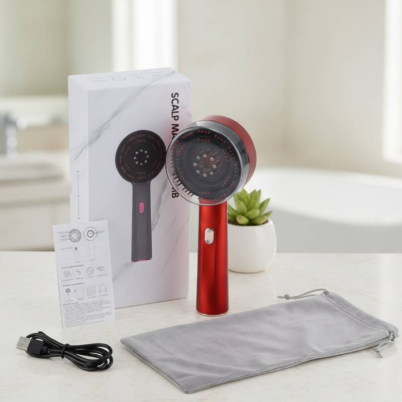 Alwora - Scalp Massager med rött ljus