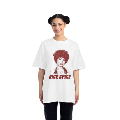 White Oversize T-Shirt - 'RICE SPICE'