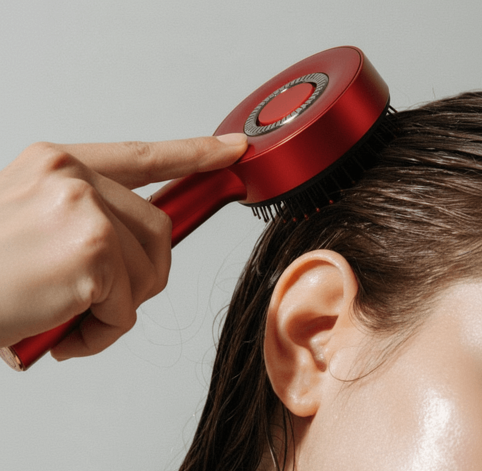 Alwora Halo - Scalp Massage Comb – Red Light therapy Hair Care & Relaxation