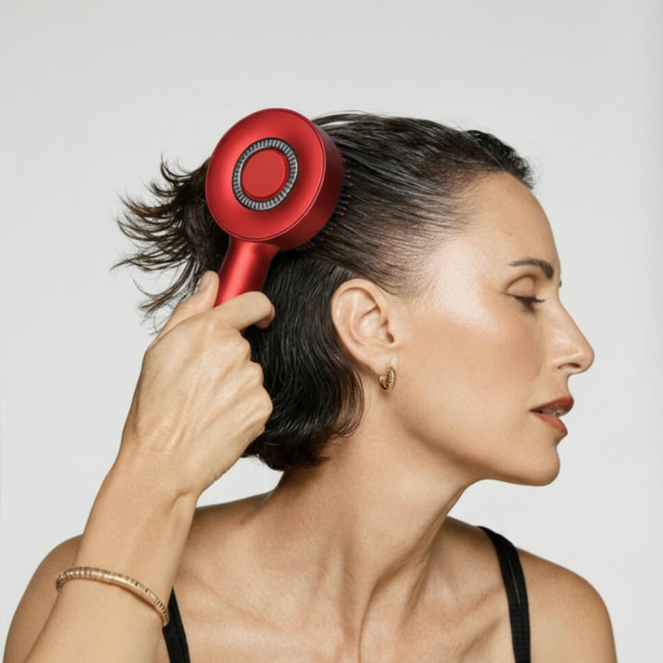 Alwora - Scalp Massager med rött ljus